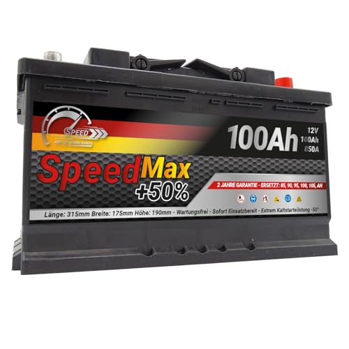 Autobatterie Speed Max L4100MAX 100Ah 850A 12V