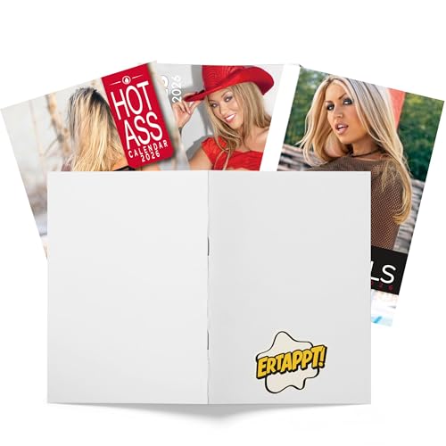 Kalender 2026 Sexy Girls Set Hot Girl, Sexy Girl, Hot Ass + Schutzmappe und Sticker