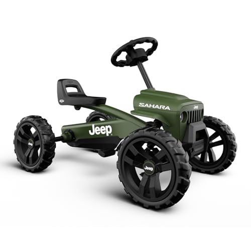 Berg Pedal-Gokart Buzzy Jeep Sahara | Kinderfahrzeug, Tretauto, Sicherheit und Stabilität, Kinderspielzeug geeignet für Kinder im Alter von 2-5 Jahren