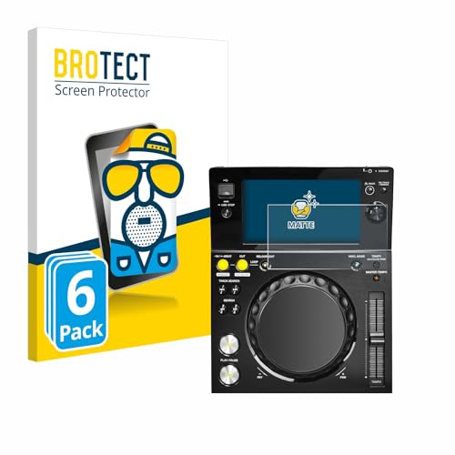 BROTECT Entspiegelungs-Schutzfolie für Pioneer XDJ -700 (6 Stück) Matte Displayschutz-Folie, Anti-Reflex, Anti-Fingerprint