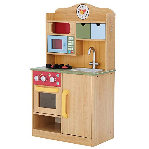 Teamson Kids Kinderküche Spielküche Holz Kinderspielküche Holzküche TD-11708A