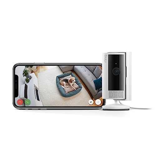 Zertifiziert und generalüberholt Ring Innenkamera (Indoor Camera 2. Gen.) | Überwachungskamera für den Innenbereich | 1080p-HD-Video, Privatsphäre-Sichtschutz, WLAN, ideal für Haustiere