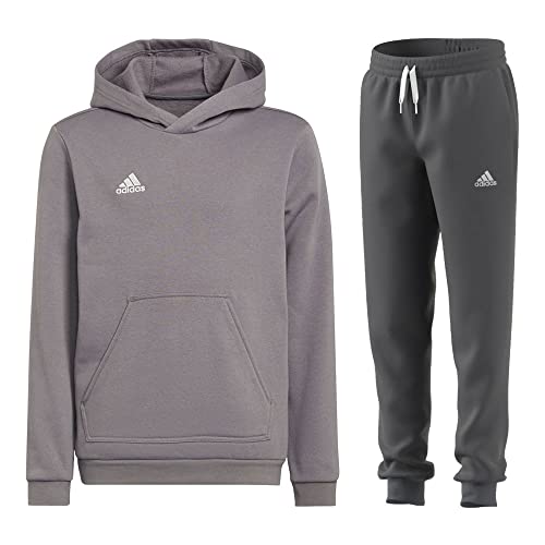 adidas Fußball Entrada 22 Jogginganzug Hoodie Jogginghose Herren grau Gr L