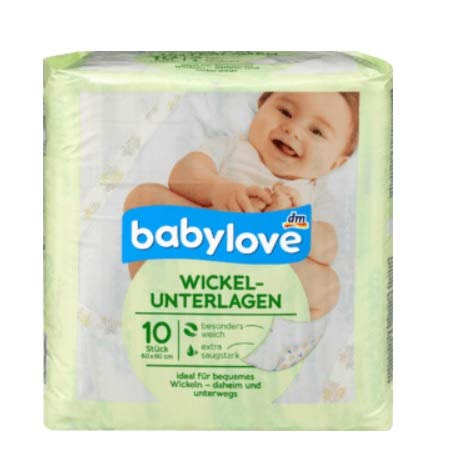 babylove Wickelunterlagen, 50 Stück (5x 10er Pack)