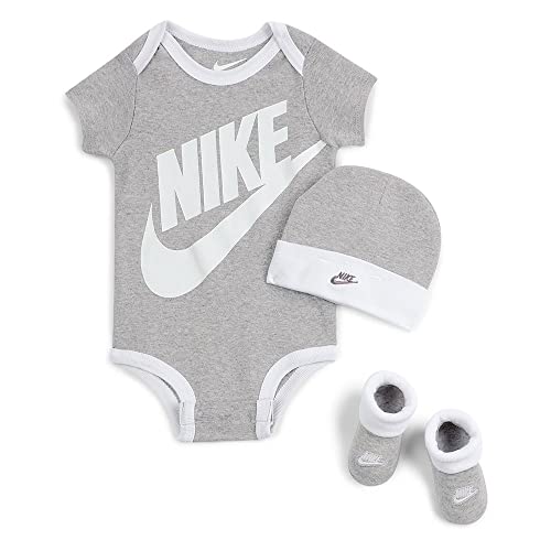 Nike Baby Futura Logo Box, Dk Grey Heather, 0/6 Monate