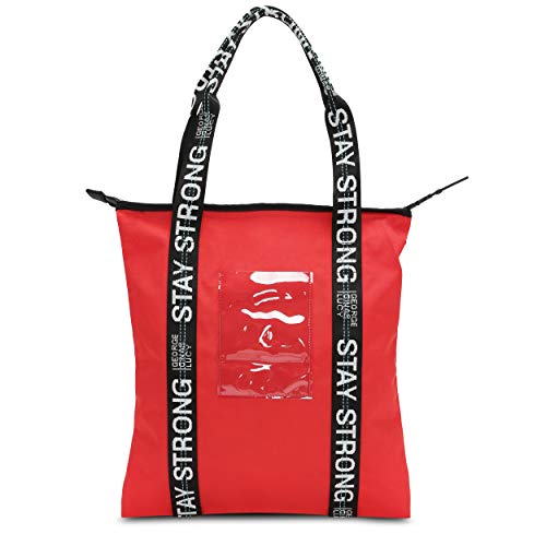 George Gina & Lucy Damen Handtasche FLIGHTBAG transparentes Steckfach red strong one size