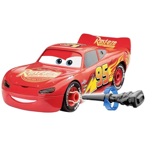 Revell Lightning McQueen I Disney Cars Auto mit Licht & Sound I First Construction Bausatz für Kinder ab 4 Jahren I Interaktive Funktionen I Einfacher Zusammenbau