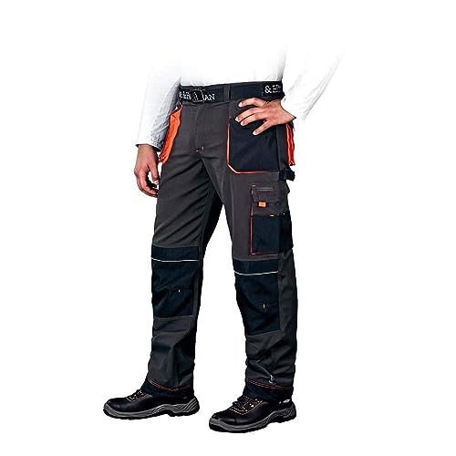 Leber&Hollman LH-FMN-T_SBP58 Formen Schutzhose, Stahlblau-Schwarz-Orange, 58 Größe