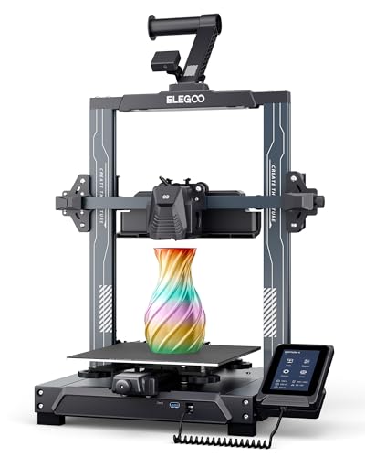 ELEGOO Neptune 4 3D-Drucker, 500mm/s Hochgeschwindigkeits 3D Printer, Aktualisierte Klipper-Firmware, Automatische Nivellierung, Direktextruder und Hurricane-Kühlsystem, 225x225x265mm Druckformat