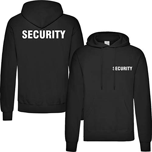 Nashville print factory T-Shirt Security | Crew | Ordner | WUNSCHTEXT | Poloshirt | Hoodie | Jacke | Warnweste (XL, Security - Hoodie)