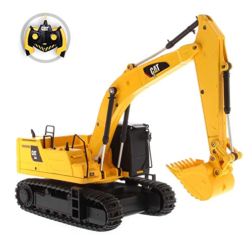 Carrera - 37023001 - CAT 336 Bagger I Offiziell Lizenziertes RC Baufahrzeug I Für Kinder & Erwachsene ab 8 Jahren I wiederaufladbarer Batterie für 45 Minuten Spielzeit I Für drinnen & draußen I 2,4GHz