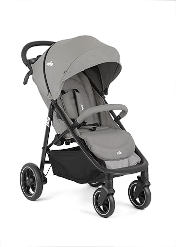 Joie Litetrax™ Buggy, kompakt faltbar, kompatibel mit Reisesystemen, Einhand-Liegeverstellung, vorwärtsgerichtet – Geburt bis 4 Jahre (0–22 kg), Farbe Pebble