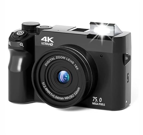 Zoomix Digital Camera Original (Schwarz+64GB)