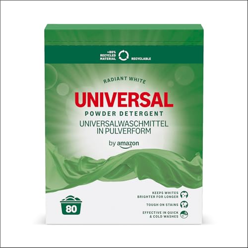 by Amazon - Universal Waschpulver, 4,8kg, 80 Waschladungen