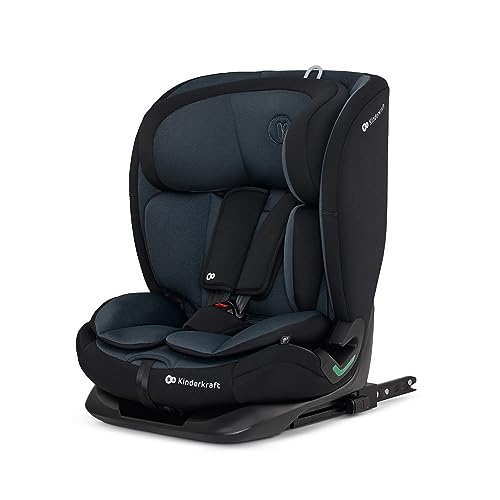 Kinderkraft ONETO3 I-SIZE 76-150 cm Kindersitz 9-36 kg, Kinderautositze mit isofix, Einstellung der Kopfstütze, spezielle Sicherheitssysteme, 5 punkt gurte, Einsatz im set, Schwarz