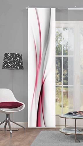 Home Fashion Schiebevorhang, Rot, 245 x 60 cm