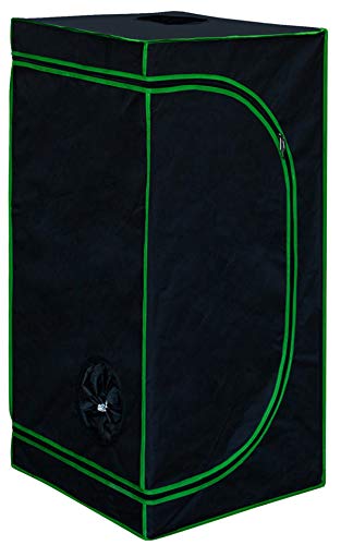 Kingpower Grow Zelt für Pflanzen Zuchtzelt Gewächshaus Box Zuchtschrank Garten Anzucht Gemüse Kräuter Grow Schrank Indoor Blumen klein Tomaten Hydro Green, Größe:40 x 40 x 120 cm (01)