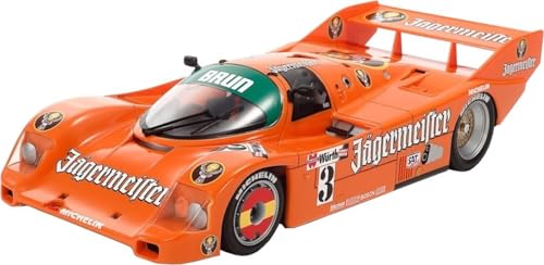 TAMIYA 24372 1:24 Porsche 962C Jägermeister - Modellbau, Plastik Bausatz, Hobby, Basteln, Kleben, Modellbausatz, Modell, Plastikmodellbau, Orange