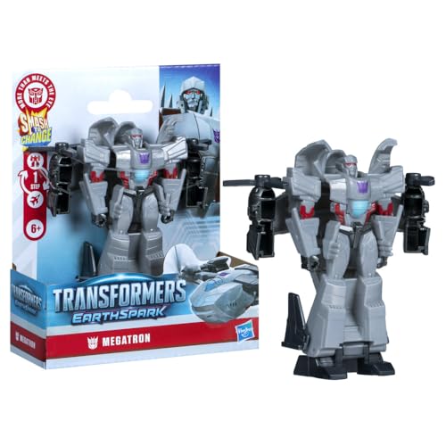 Transformers EarthSpark 1-Step Smash Changers Megatron Action-Figur