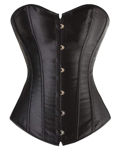 KUOSE Damen Schwarz Weiß Body Shaper Vollbrust Corsage Top Übergrößen