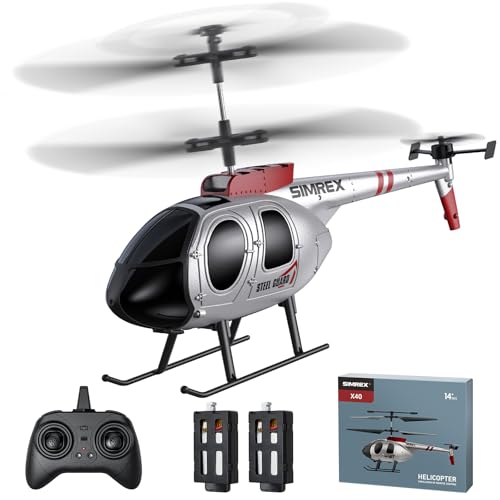 SIMREX Hubschrauber, 2.4 GHz ferngesteuerter Hubschrauber, 2 Geschwindigkeitsmodi mit 20 Min Flugzeit, rc helikopter, Flughöhe halten, helikopter Spielzeug für Jungen und Mädchen, das Beste für Kinder