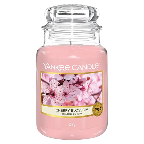 Yankee Candle Duftkerze im Glas (groß) | Cherry Blossom | Brenndauer bis zu 150 Stunden | Perfekt zum Muttertag | Geschenke für Frauen