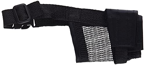 Trixie 19261 Maulkorb mit Netzeinsatz, Polyester, S, schwarz