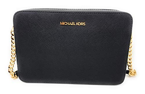 Michael Kors Jet Set Item Large East West Crossbody, Schwarzes Saffiano, No Size, 35t8gttc9l-schwarz