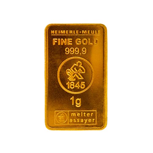 Heimerle + Meule - 1 Gramm Gold Barren - Secain® Card