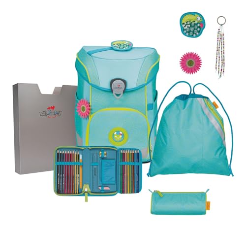 DerDieDas ErgoFlex Easy LED Schulranzenset 5-teilig Primavera