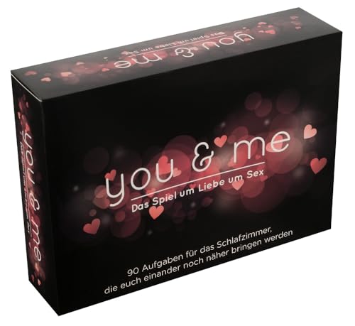 Creative Conceptions Spiel für Paare mit erotischen Aufgaben, enthält 1 Würfel, 1 Sanduhr, 90 Karten, Spezial Karten und 2 Joker auf Deutsch