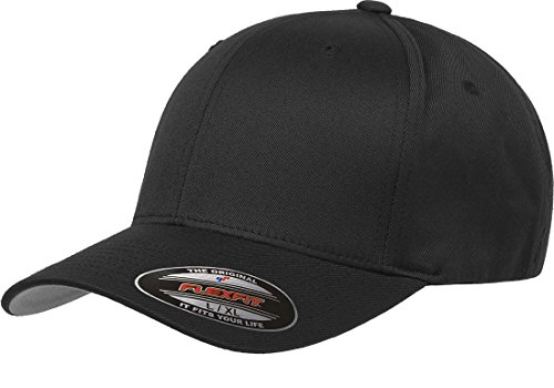 Flexfit Herren Flexfit Athletic Baseball Fitted Cap voor heren Verschluss, Schwarz, S-M EU