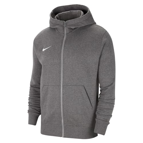 Nike Jungen Park 20 Kapuzenjacke, Kohle Heathr / Weiss, L EU