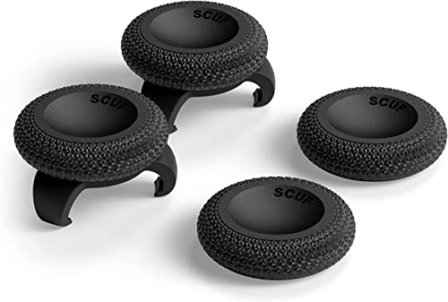 SCUF Griffe für Steuerknüppel - 4er Pack mit 2 Sockeln - Catalyst - Joystick-Daumengriffe Für Xbox One und Xbox Serie X|S, PS4, PS5, Nintendo Switch Profi-Controller - Schwarz