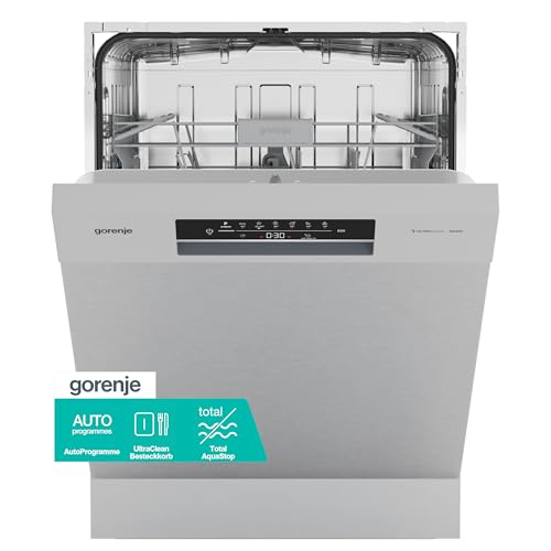 Gorenje GU642D90X Geschirrspüler/Unterbaugerät/60 breite/14 Maßgedecke/6 Programme/UltraClean/Total AquaStop/MultiClack/EcoProgramm/EEK:D/Gerätemaße (HxBxT):84,5 x 59,9 x 59,7cm