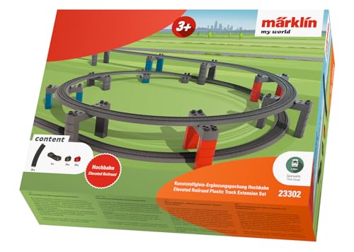 Märklin My World – 23302 - Kunststoffgleis-Ergänzungspackung Gleiswendel – Modellbahn Zubehör – Spur H0