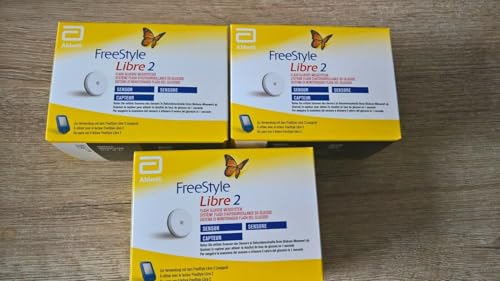 FreeStyle Libre 2 Glukosesensor, Blitzsystem zur Selbstüberwachung, 3 Stück