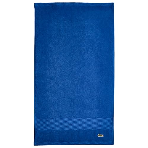 Lacoste Heritage Supima Handtuch, Baumwolle, Surfblau, 40,6 x 76,2 cm