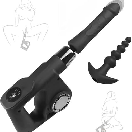 Guspiun Dildo Sexmaschine für Frauen mit 4 Stoßfunktion, Anal Dildo Leise Bohrmaschiene Masturbator, Erotik Fickmaschine Sex Maschinen & Geräte für Frauen Männer Sexspielzeug