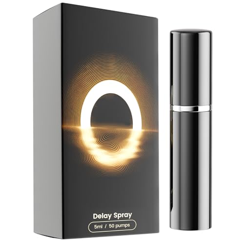 Delay Spray für Mann, Verzögerungsspray für Männer mit längerem Sex, Verzögerungsspray, um länger im Bett zu halten, verlängert effektiv die Zeit der Männer und erhöht den Komfort, 5 ml (Schwarz)