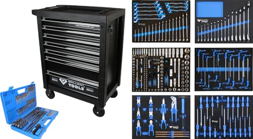 Brilliant Tools BT153473 Werkstattwagen mit 7 Schubladen und 473 Werkzeugen