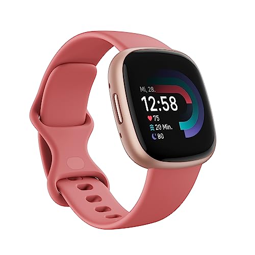 Google Fitbit Versa 4 – Smartwatch Damen / Herren – Fitness-Tracker mit integriertem GPS und Telefonfunktion, 6 Tage Akkulaufzeit, 40+ Trainingsmodi – Fitnessuhr kompatibel mit Android / iOS