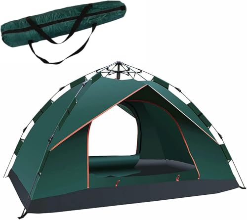 Trintion Camping Zelt 2-3 Mann Pop Up Zelte 4 Jahreszeiten Wasserdicht & Winddicht (Grün)