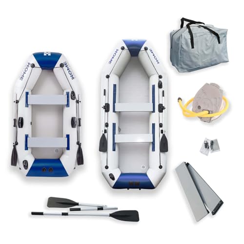Home Deluxe - Schlauchboot Pike Large inkl. Motor - Material: strapazierfähiges PVC- Maße: LxB ca. 330 x 136 cm - für bis zu 5 Personen I Beiboot, Motorboot, Ruderboot