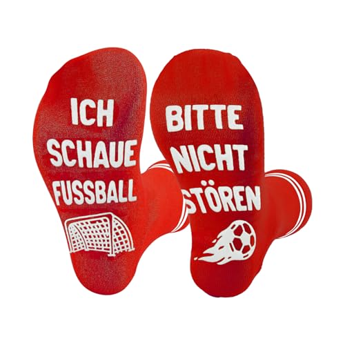 Lustige Fussball Socken für Männer, Fussball Fanartikel Geschenke für Männer Papa Fussball Geschenke Jungen Geburtstagsgeschenk für Männer Jungen Fußballliebhaber