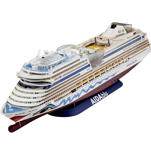Revell 05230 Modellbausatz Schiff 1:400 - Cruiser Ship AIDAblu, AIDAsol, AIDAmar, AIDAstella im Maßstab 1:400, Level 5, originalgetreue Nachbildung mit vielen Details, Kreuzfahrtschiff, 05230