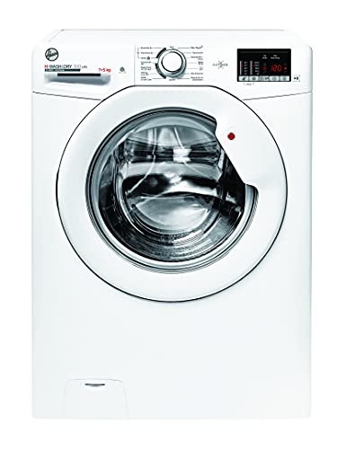 Hoover H-WASH 300 LITE HLW3DQ4752DE-84 Waschtrockner/Waschen 7 kg/Trocknen 5 kg/Smarte Bedienung mit NFC-Technologie, Weiß