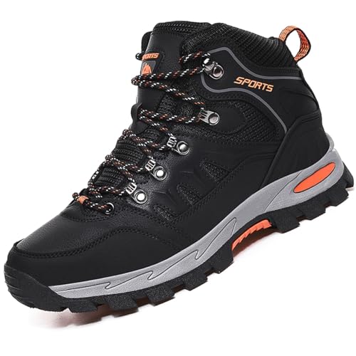 VTASQ Wanderschuhe Herren Damen Trekkingschuhe Leichte Outdoor Trekkingschuhe Knöchel Schuhe Herren Sneaker Ultralight Sportschuhe für Camping Schwarz 39EU