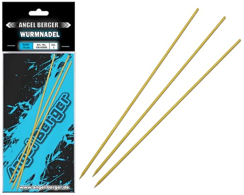 Angel Berger Wurmnadel 3 Stück Messing Ködernadel Worm Needle Wattwurmnadel Köder Nadel Angeln