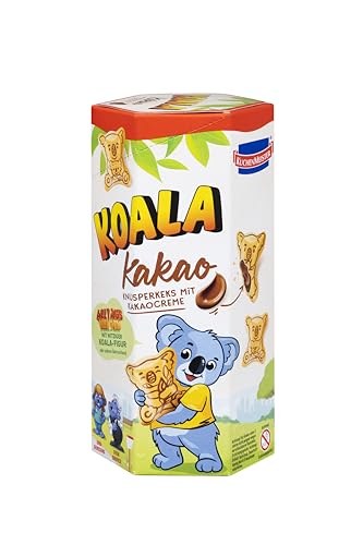 KuchenMeister Koala Kekse | Kakao Creme Füllung 75 g | Knusprige Kekse | gefüllt mit leckerer Kakao Creme | ultimativen Nasch-Spaß | (1 x 75 g)